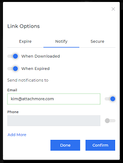 Download notifications